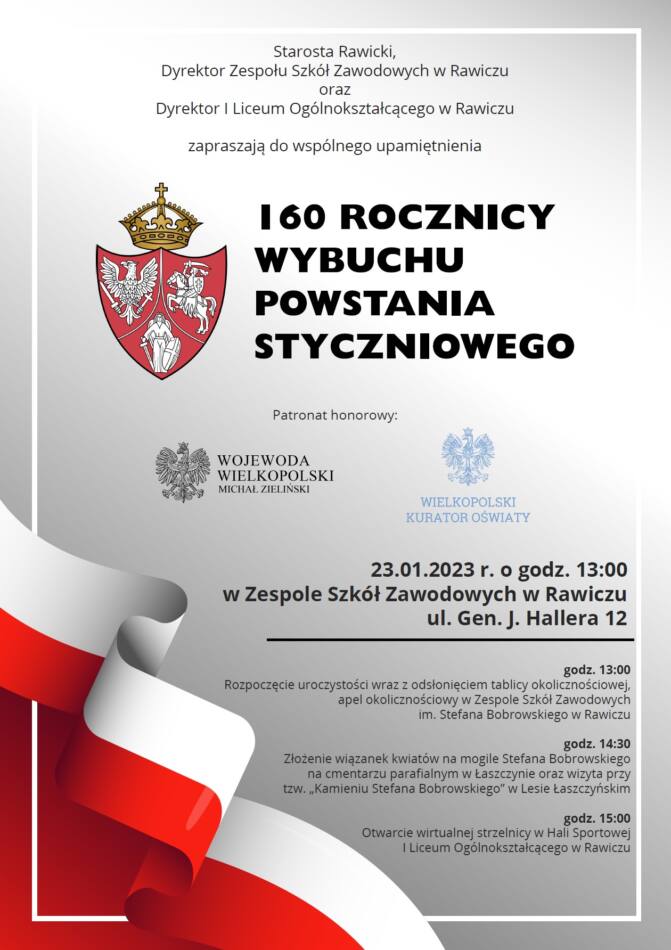 160 ROCZNICA WYBUCHU POWSTANIA STYCZNIOWEGO