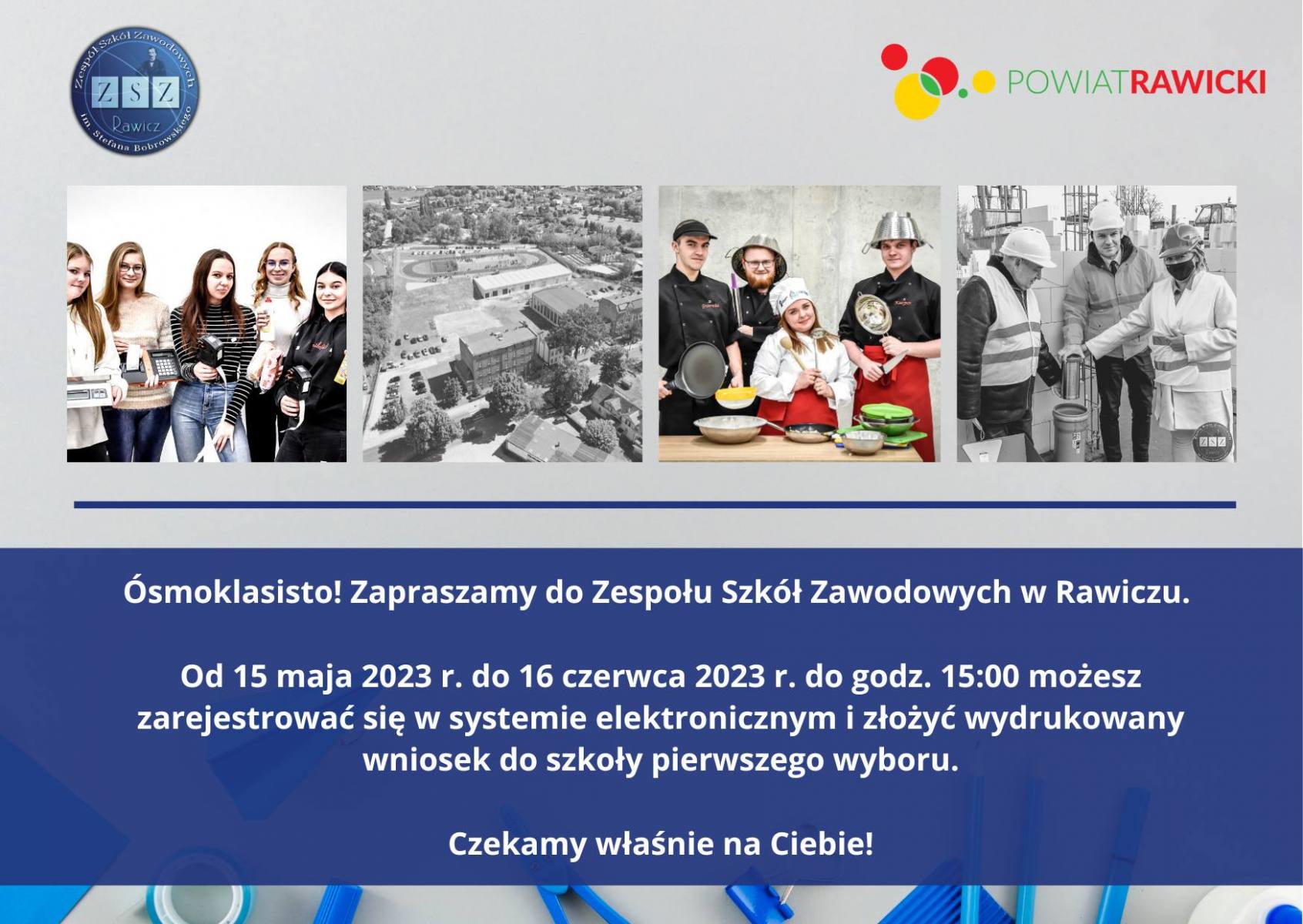 Ruszyła rekrutacja elektroniczna do szkół - zapraszamy do ZSZ w Rawiczu