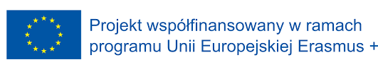 logo program współfinansowany w ramach programu Unii Europejskiej "Erasmus+"