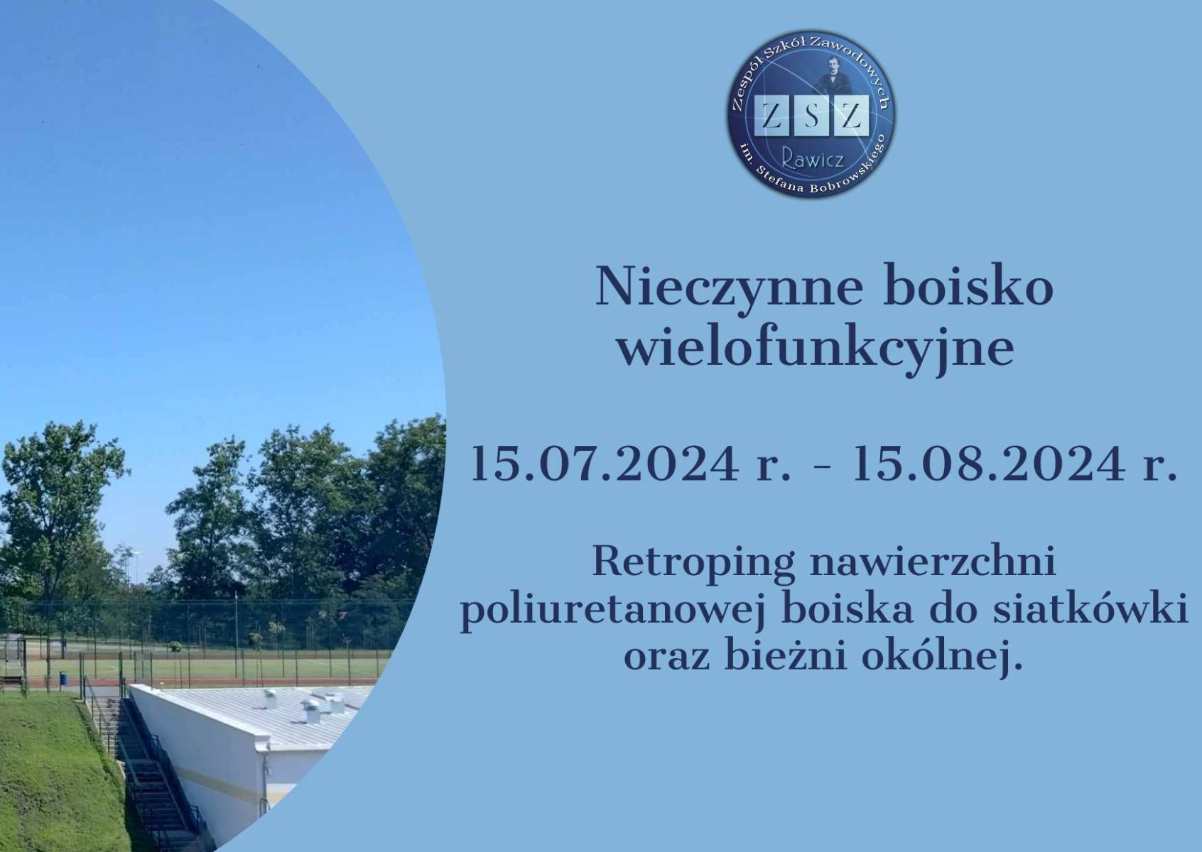 Nieczynne boisko wielofunkcyjne - komunikat