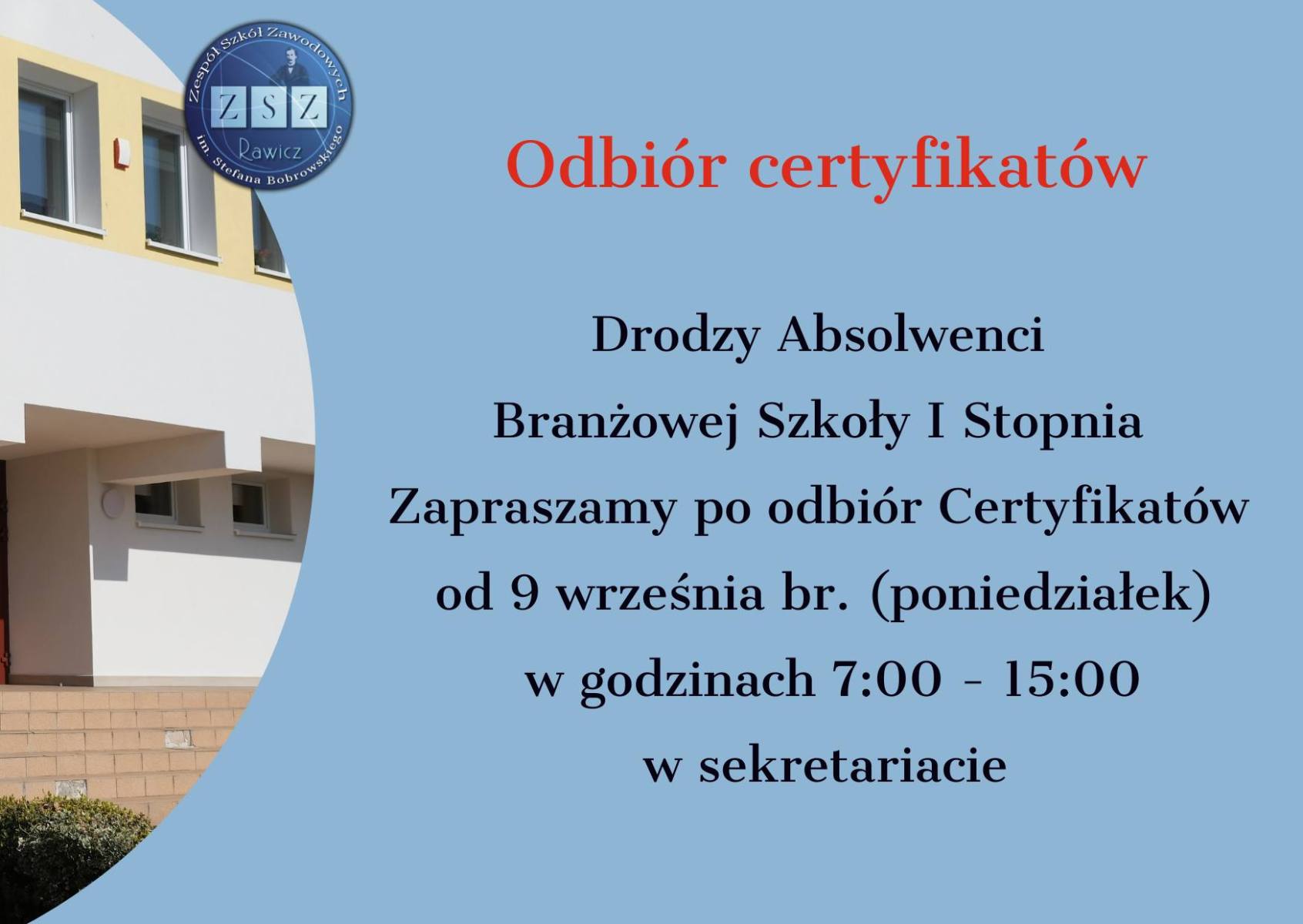 Odbiór Certyfikatów BS I Stopnia 2024