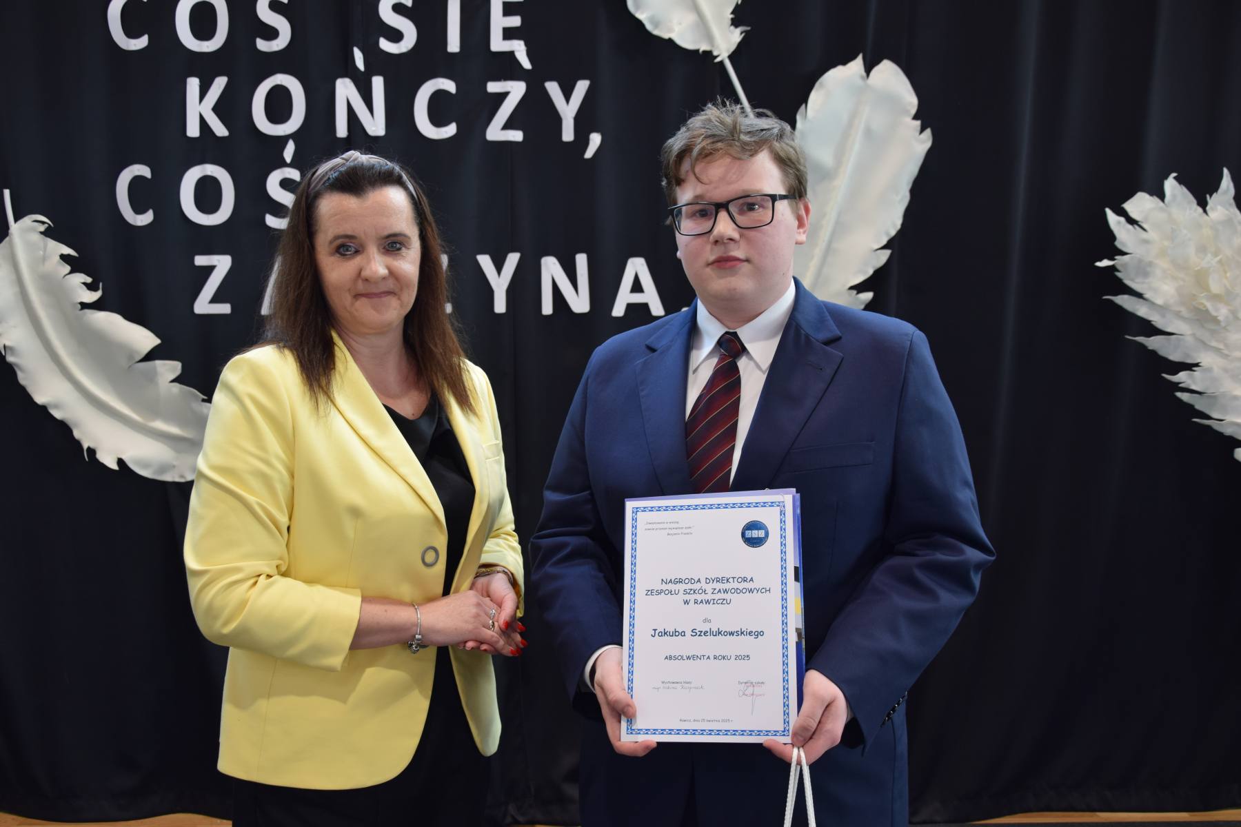 Uroczyste zakończenie nauki przez uczniów Technikum w Rawiczu - 25.04.2025 r. 
