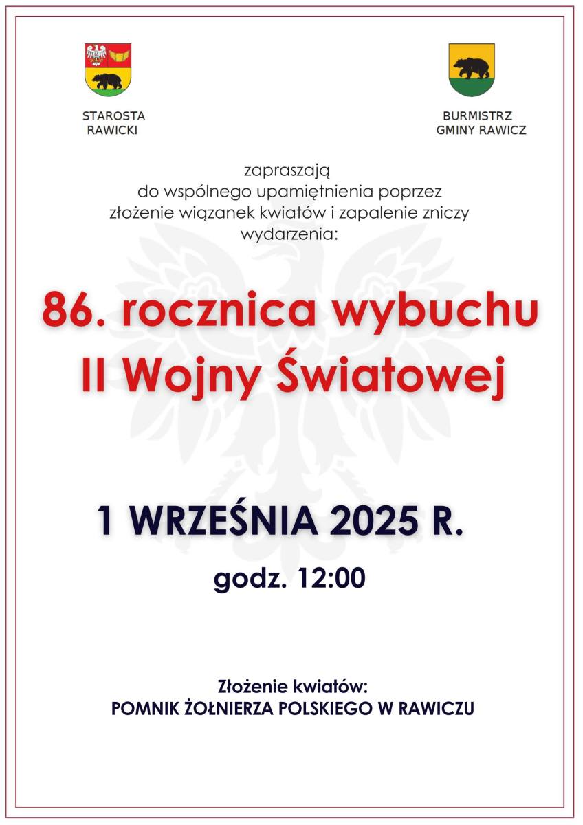 86. rocznica wybuchu II wojny światowej - 2025