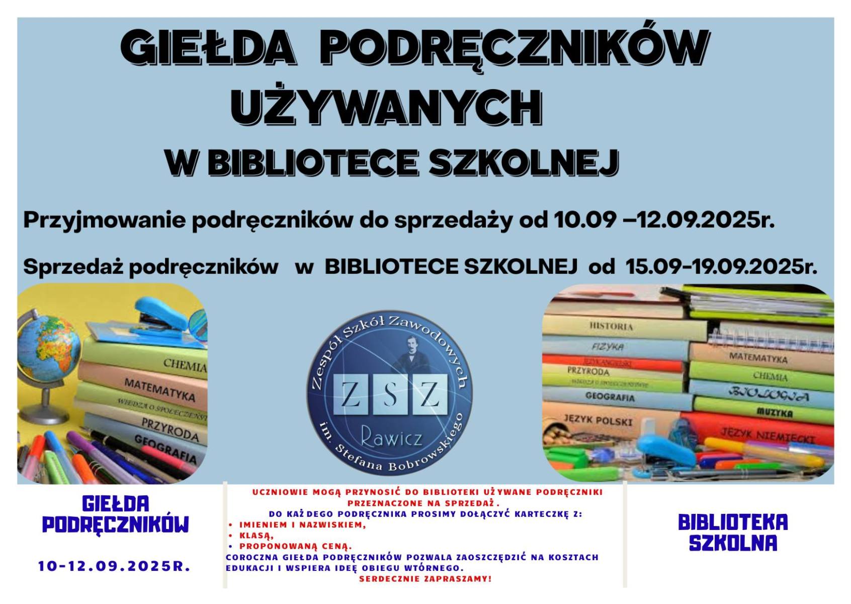 plakat giełda podręczników