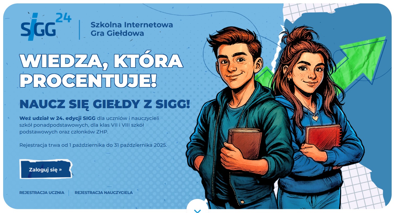 Plakat- Szkolna Internetowa Gra Giełdowa