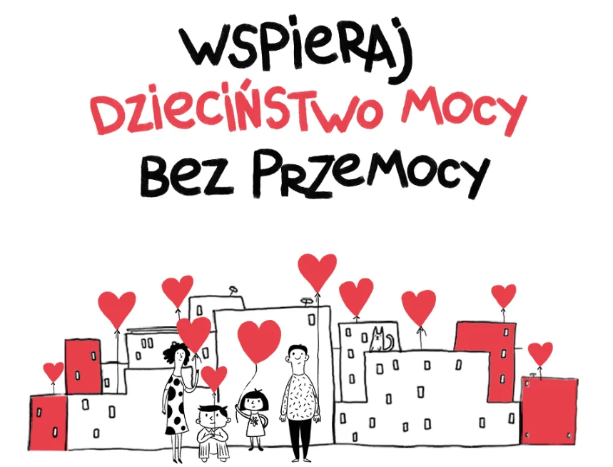 logo Kampanii „Dzieciństwo bez przemocy”