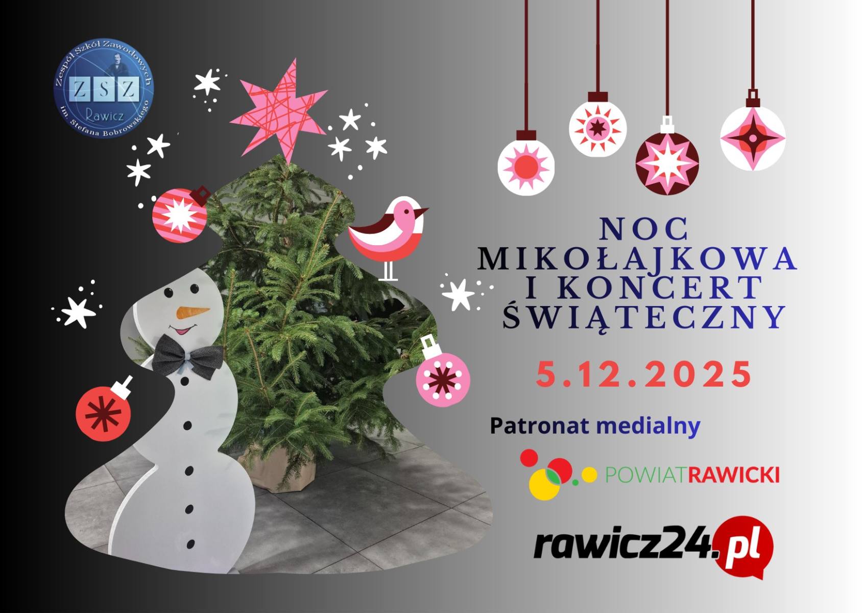 Koncert Świąteczny oraz Noc Mikołajowa plakat
