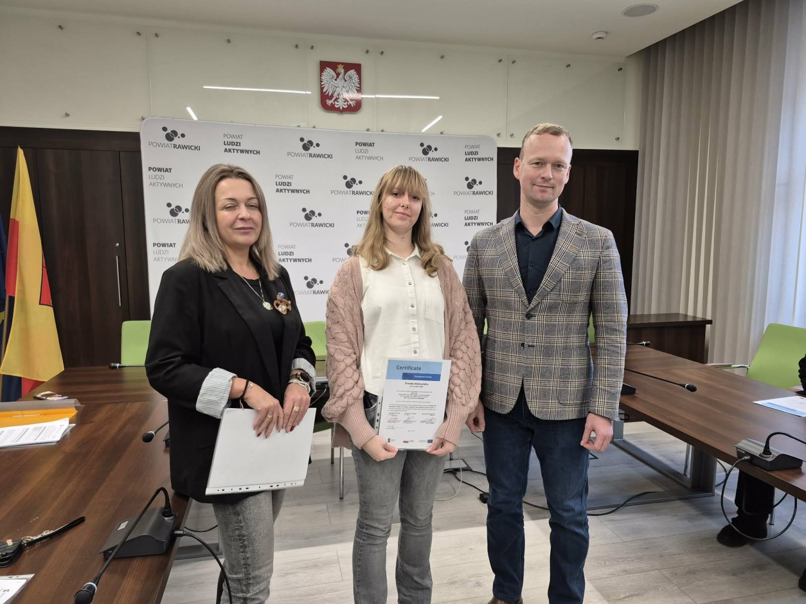 Działania upowszechniające projekt „Staże zawodowe – nowe otwarcie”