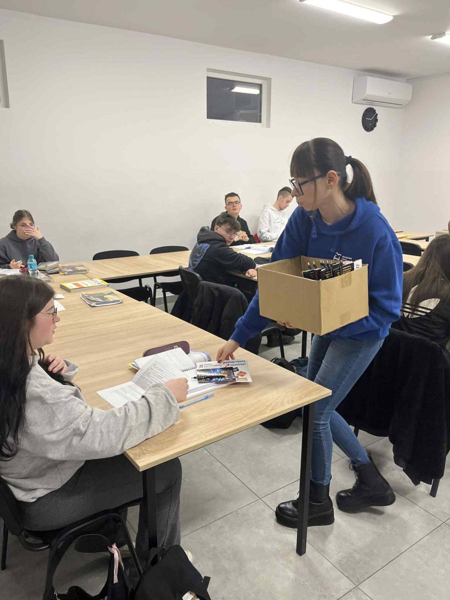 Wizyta Akademii Nauk Stosowanych w Lesznie w ZSZ Rawicz