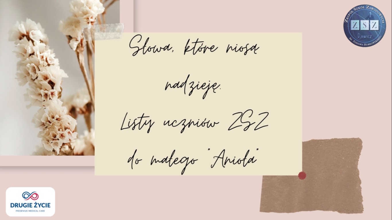 Listy uczniów ZSZ do małego Anioła