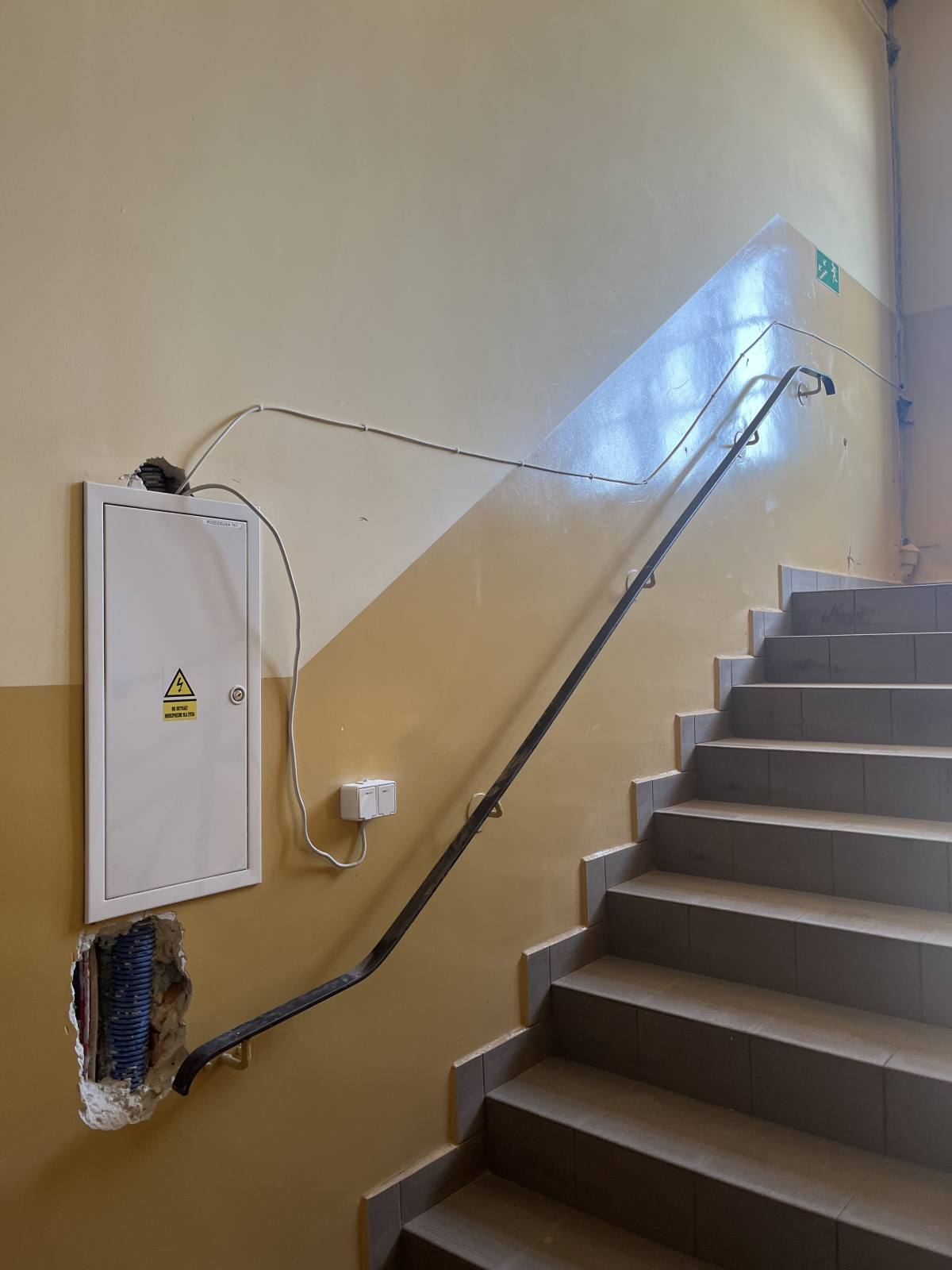 fotorelacja z remontu budynku A