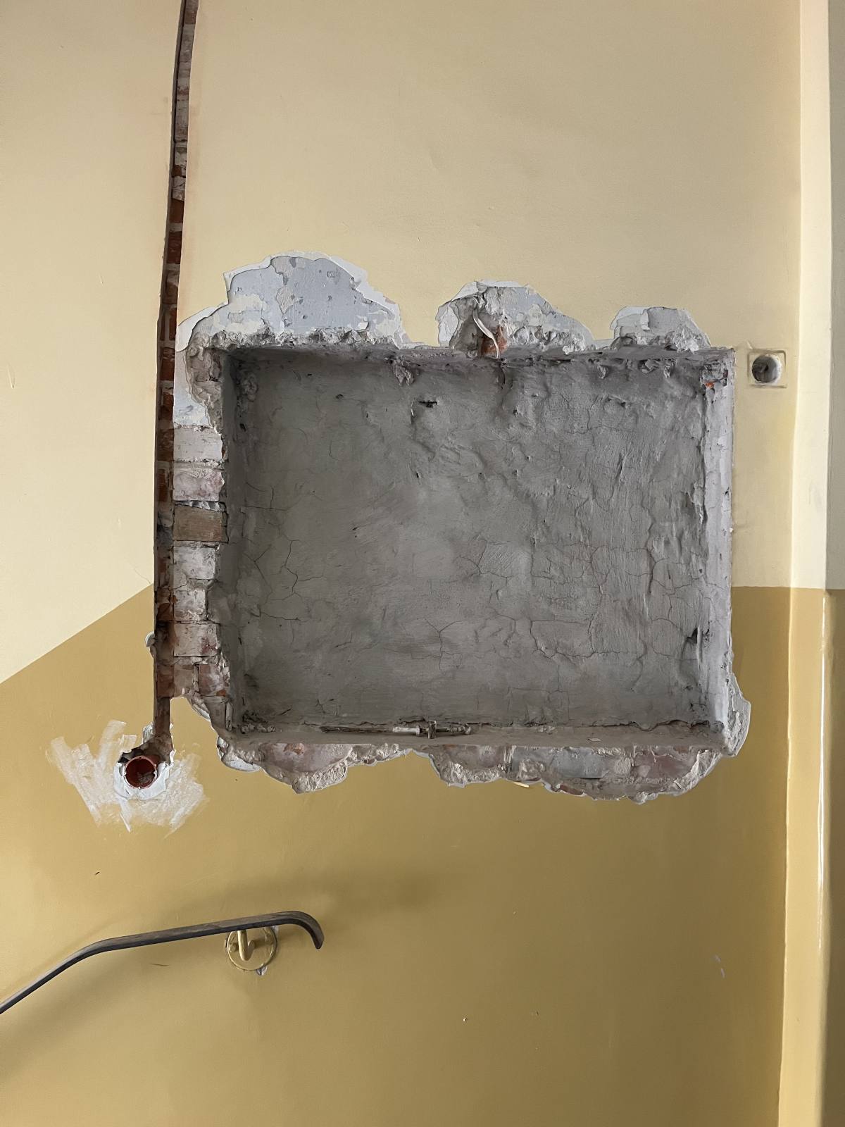 fotorelacja z remontu budynku A