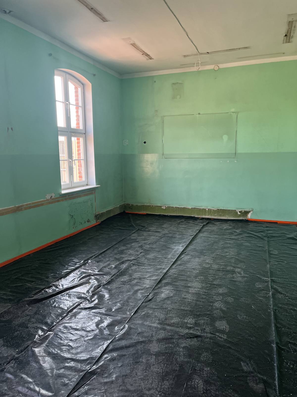 fotorelacja z remontu budynku A