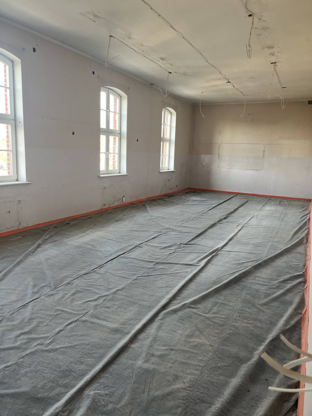 fotorelacja z remontu budynku A