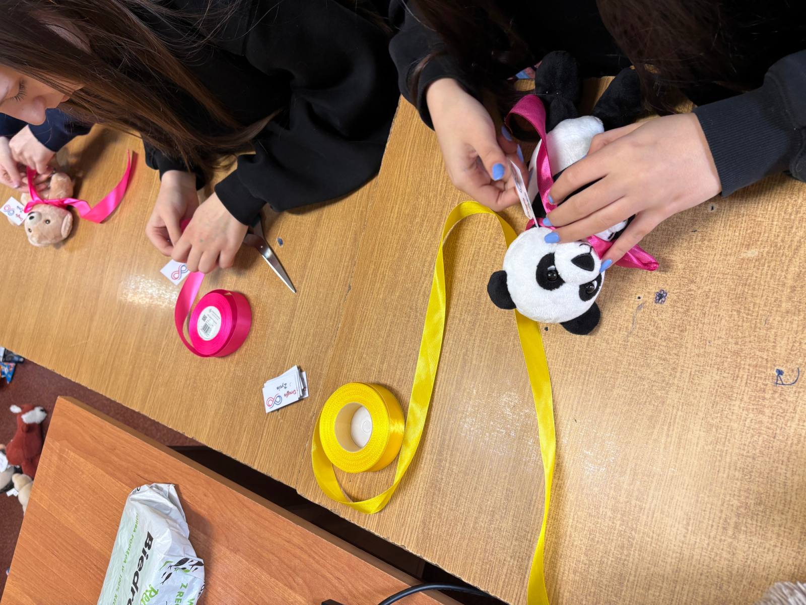 Maskotki przygotowane przez uczniów