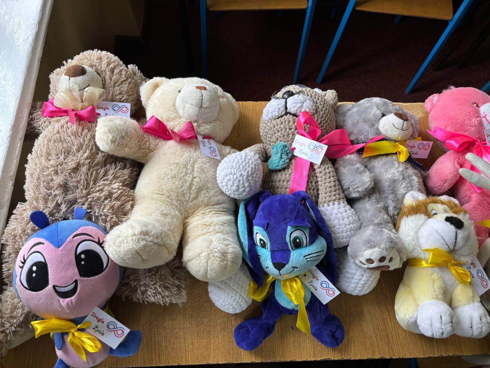 Maskotki przygotowane przez uczniów