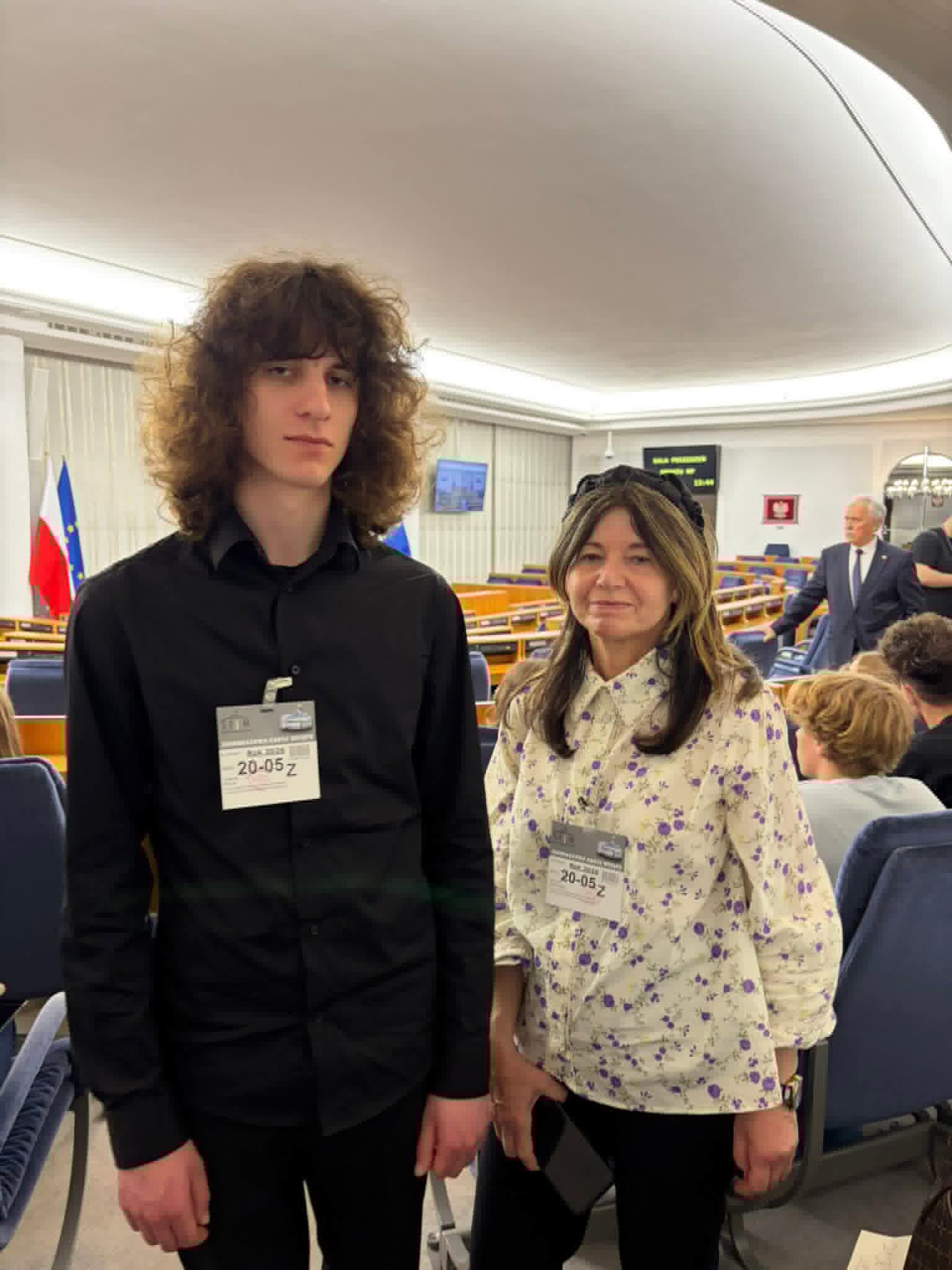 Jakub, opiekunka w Senacie