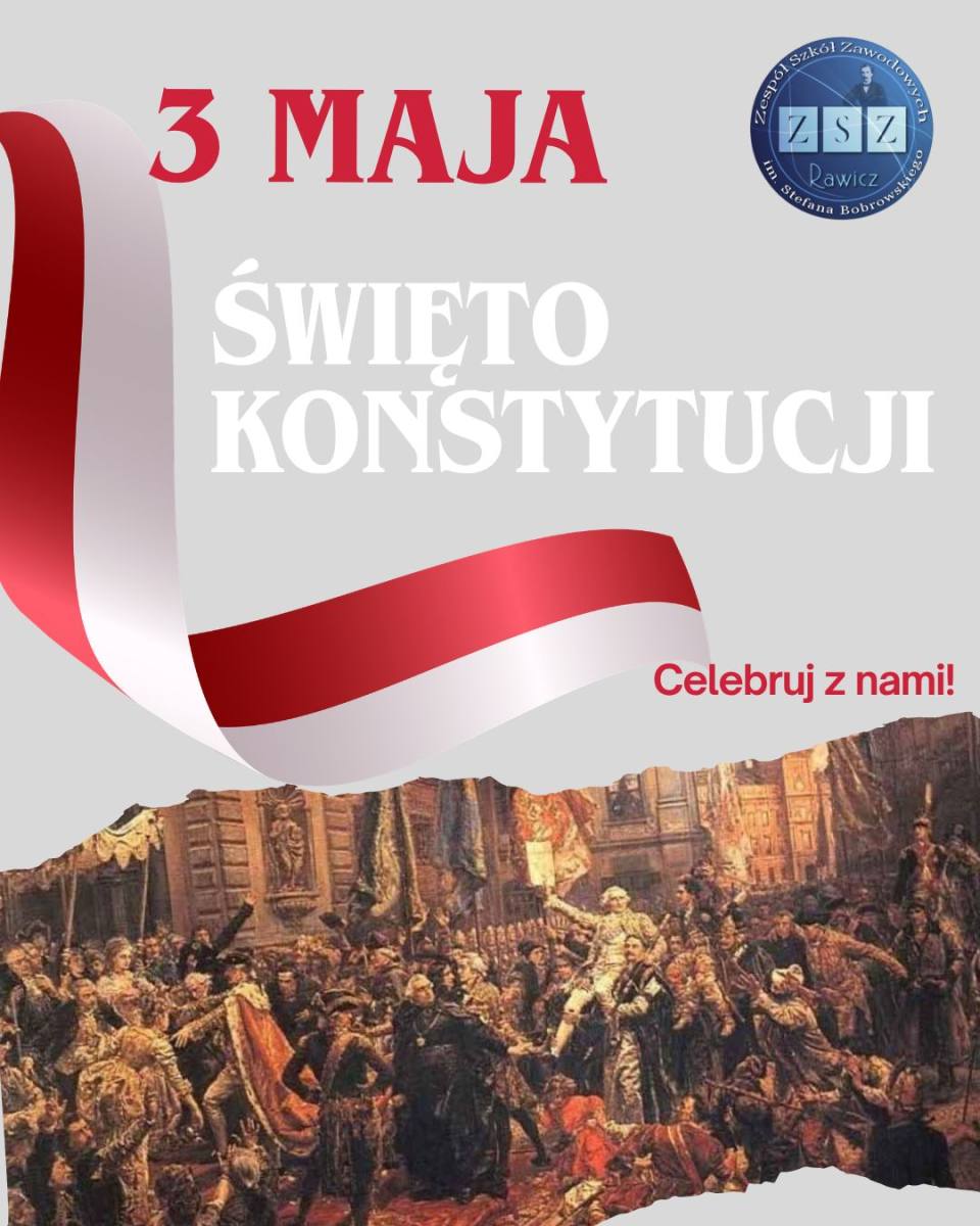 Świętujemy rocznicę uchwalenia Konstytucji.plakat