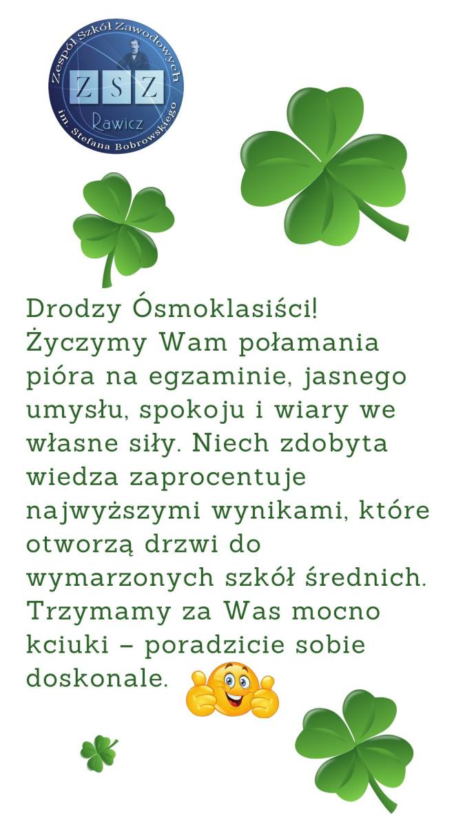 Matura trwa, ósmoklasiści zaczynają – trzymamy kciuki za wszystkich!