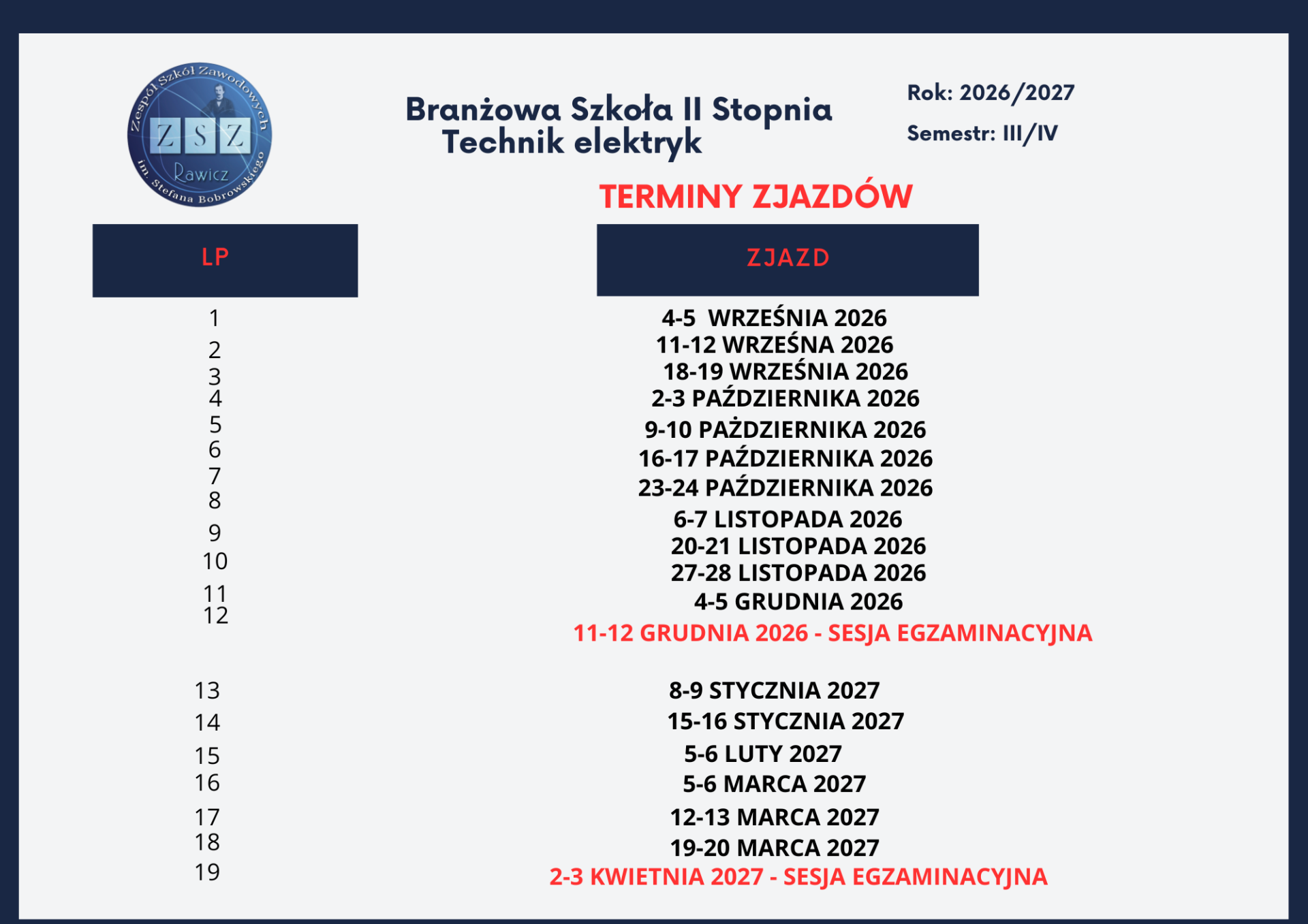 BS2 - plan - zjazdów semestr 3_4