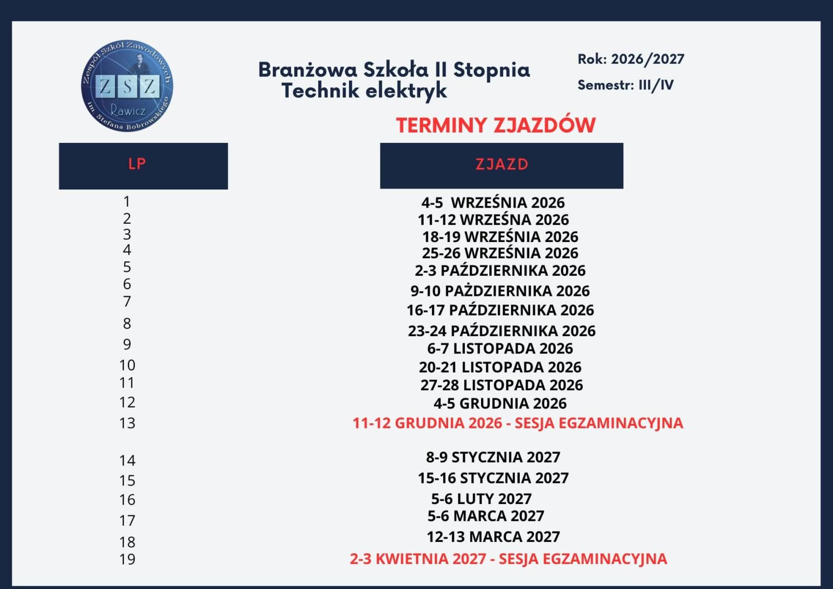 BS2 - plan - zjazdów semestr 3_4