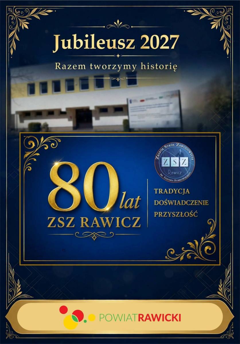 logo 80lat ZSZ Rawicz