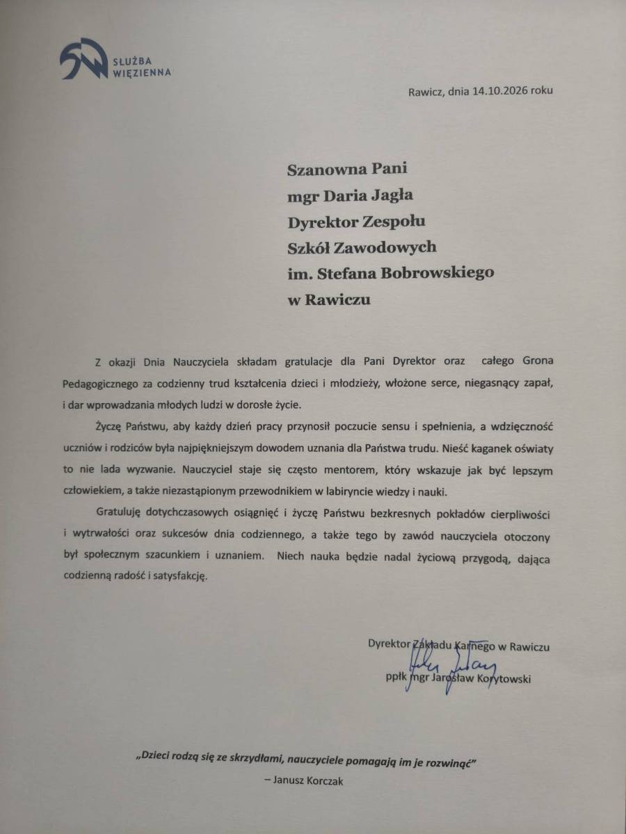Wyjątkowe życzenia z okazji Dnia Edukacji Narodowej. Dziękujemy lokalnym służbom mundurowym!