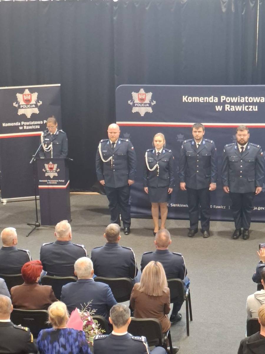 Uroczysta Zbiórka Komendy Powiatowej Policji w Rawiczu