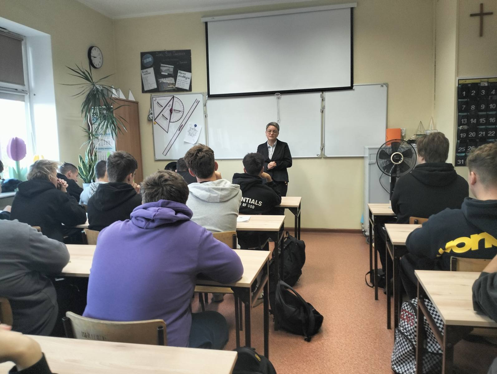 p. Sarbinowska i uczniowie